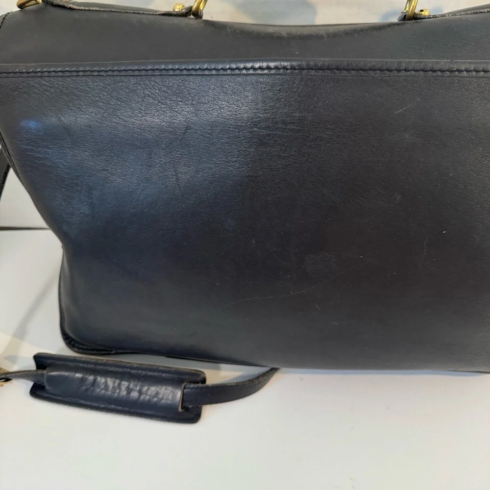 Classic Black Leather Laptop Satchel - Women's Laptop Bag